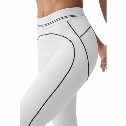 alo Women's Airbrush High-Waist 7/8 Heart Throb Legging White/Black
