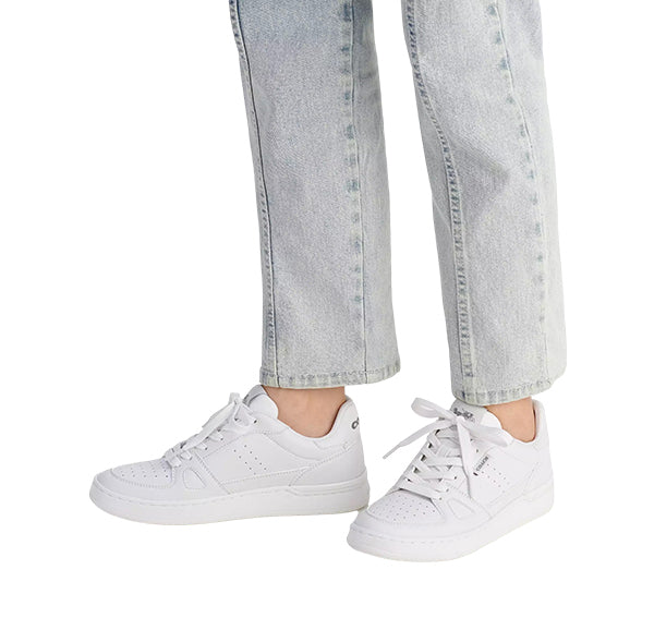 Coach Women's Clip Court Low Top Sneaker Optic White