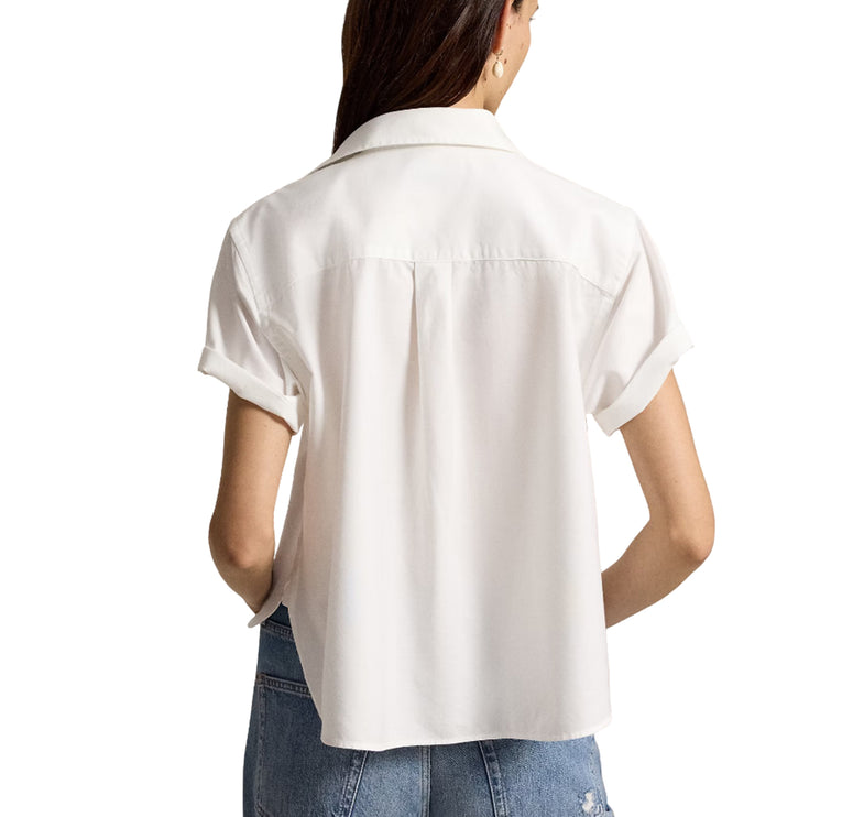 Polo Ralph Lauren Women's Cotton Oxford Short-Sleeve Shirt White