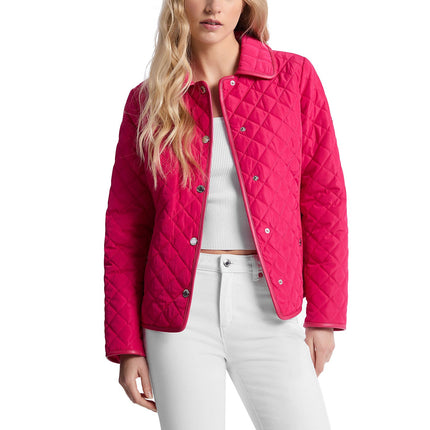 Michael Kors Women's Quilted Jacket Dragonfruit