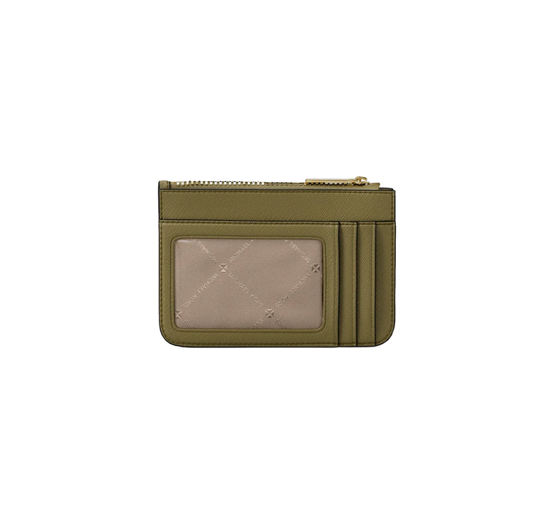 Michael Kors Women's Jet Set Travel Small Saffiano Leather Coin Pouch Oregano