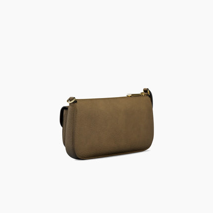 Michael Kors Women's Zoe Small Suede Convertible Pochette Loden