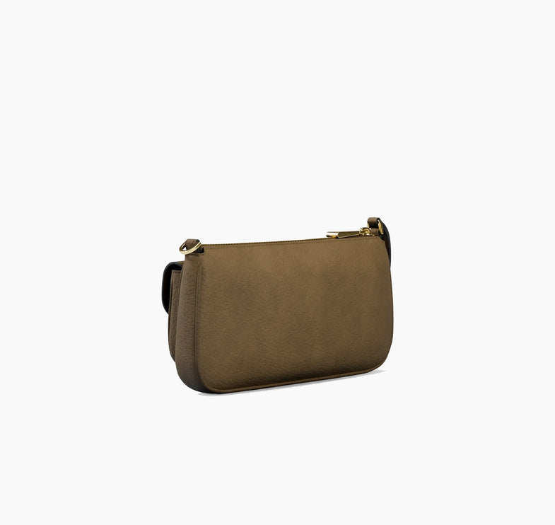 Michael Kors Women's Zoe Small Suede Convertible Pochette Loden