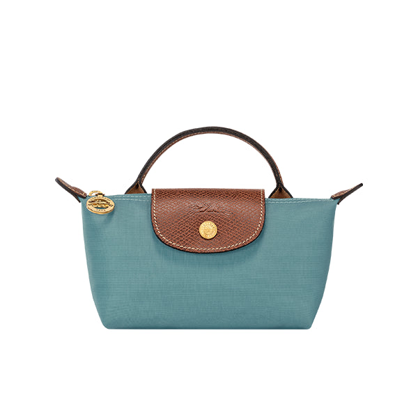 Longchamp Women's Le Pliage Original Pouch With Handle Eucalyptus