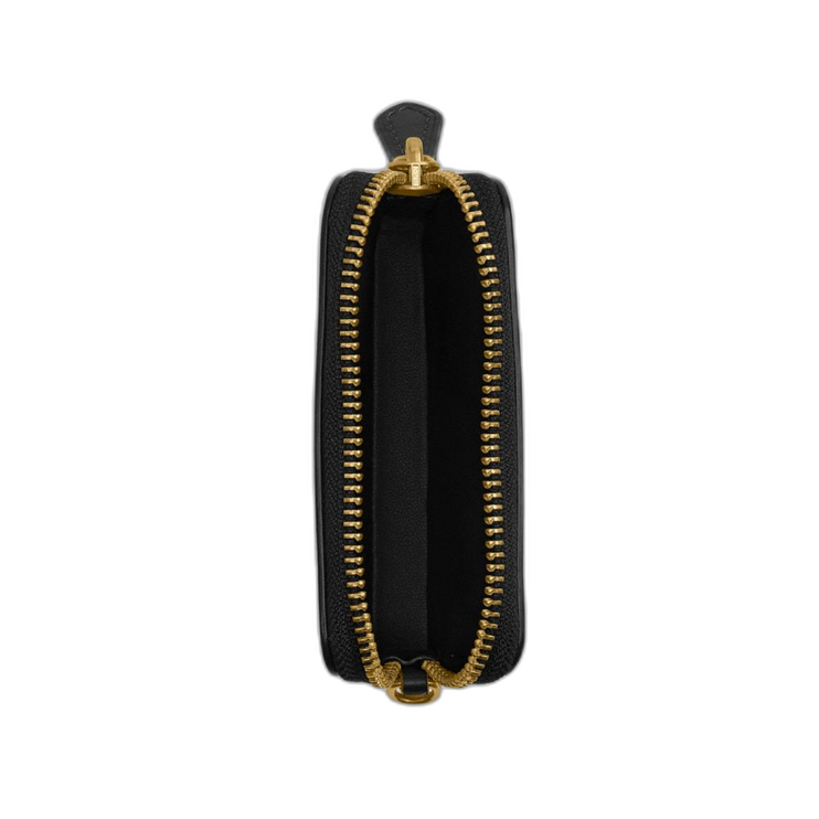Coach Women's Essential Chain Card Case Brass/Black