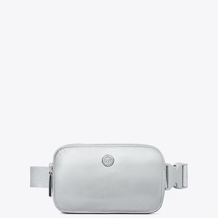 Tory Burch Women's Virginia Metallic Belt Bag Silver