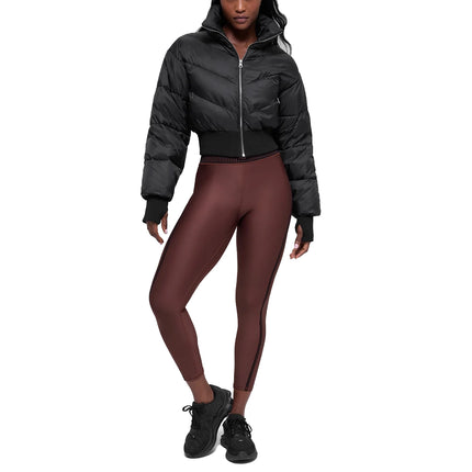 alo Women's Cropped Atmosphere Puffer Black