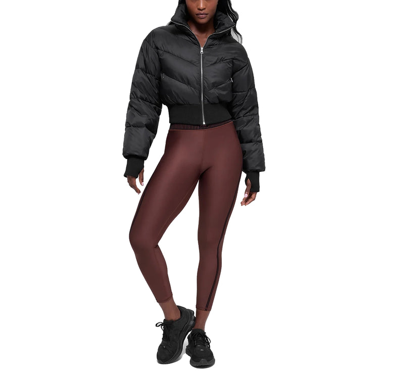 alo Women's Cropped Atmosphere Puffer Black