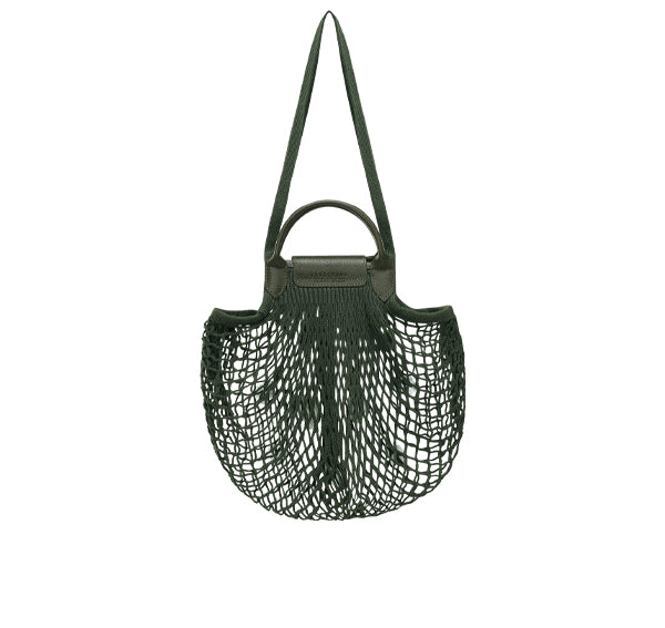 Longchamp Women's Le Plıage Filet L Mesh Bag Khaki