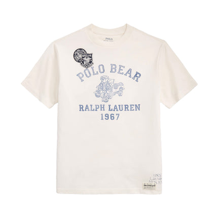 Polo Ralph Lauren Boy's Bear Polo Bear Cotton Jersey Tee Truck Bear Deckwash