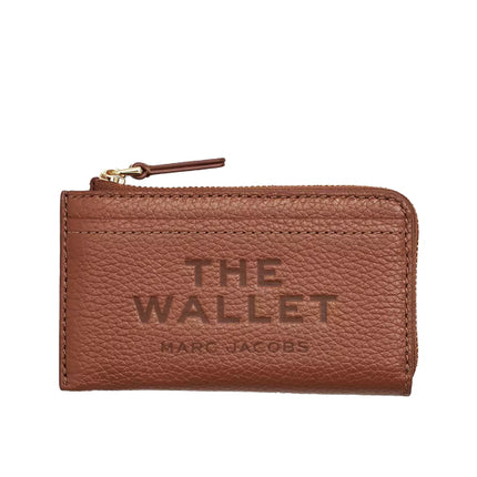 Marc Jacobs Women's The Leather Top Zip Multi Wallet Argan Oil