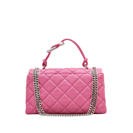 Marc Jacobs Women's The Quilted Dual Convertible Shoulder Bag Bow Pink