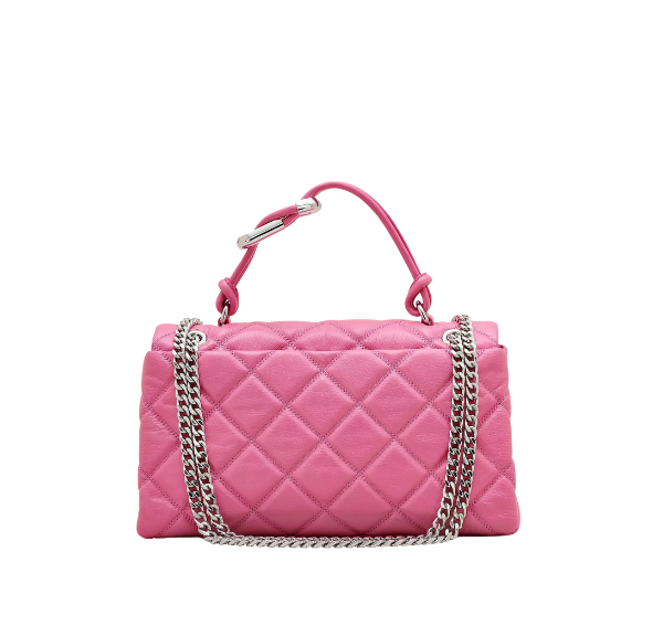 Marc Jacobs Women's The Quilted Dual Convertible Shoulder Bag Bow Pink