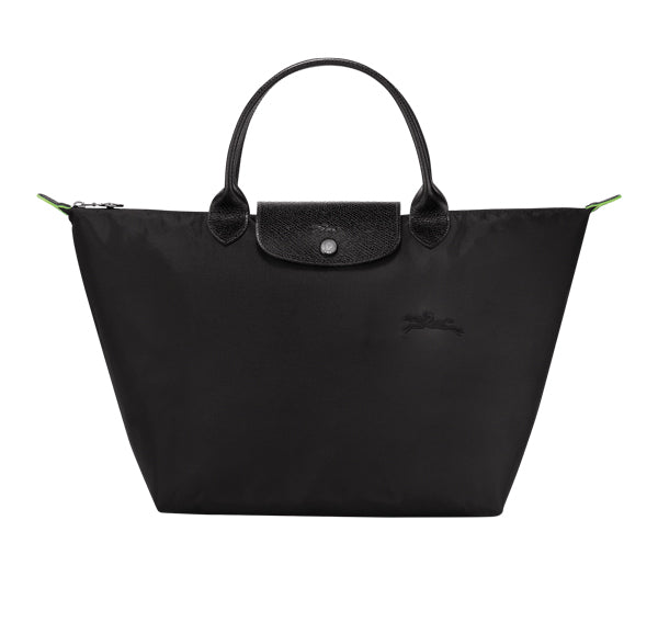 Longchamp Women's Le Pliage Green M Handbag Black - Hemen Teslim