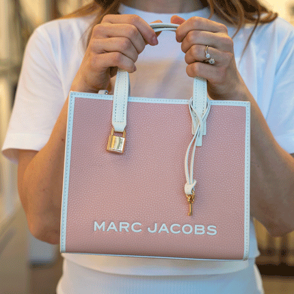 Marc Jacobs Women's Mini Grind Colorblock Leather Tote Pink Multi