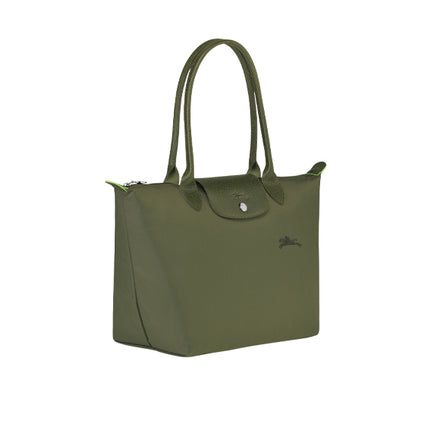 Longchamp Women's Le Pliage Green M Tote Bag Forest