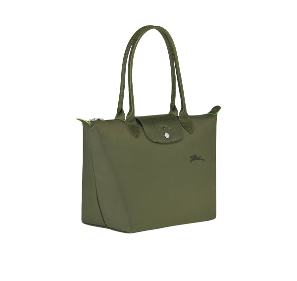 Longchamp Women's Le Pliage Green M Tote Bag Forest