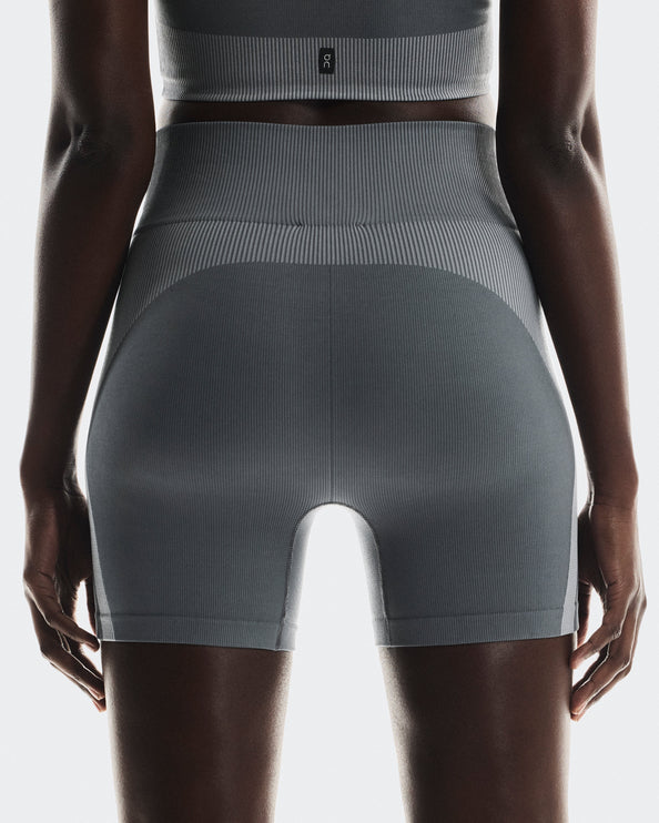 On Cloud Women's Studio Knit Shorts 1 W Rock | Glacier