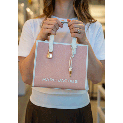 Marc Jacobs Women's Mini Grind Colorblock Leather Tote Pink Multi