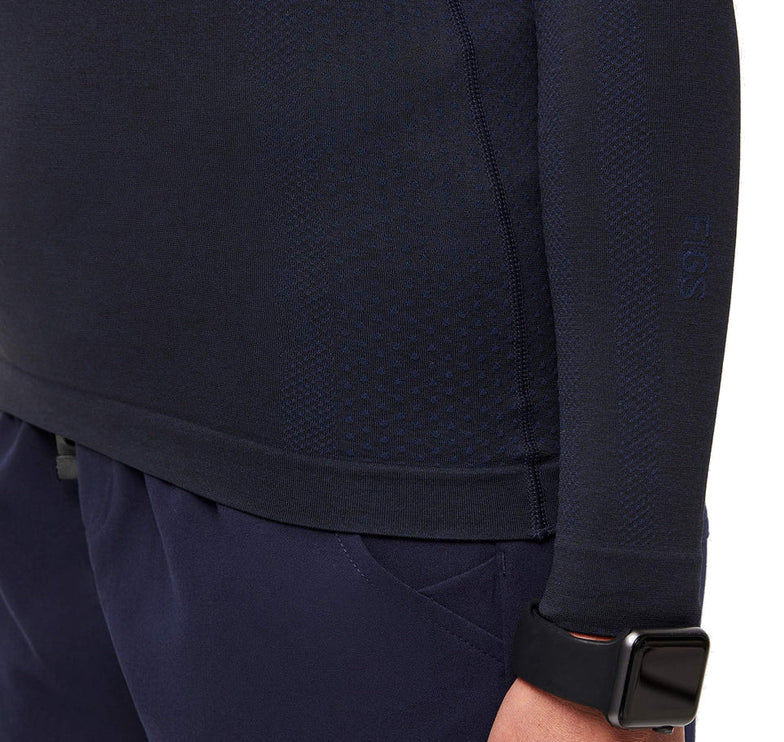 FIGS Women's Salta Seamless Longsleeve Underscrub Navy
