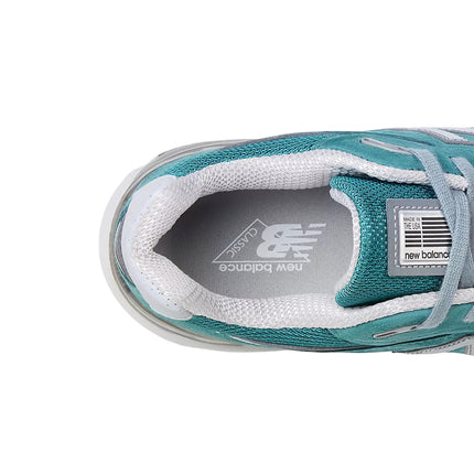 New Balance Made in USA 990v4 Vintage Teal with Grey and White U990OV4