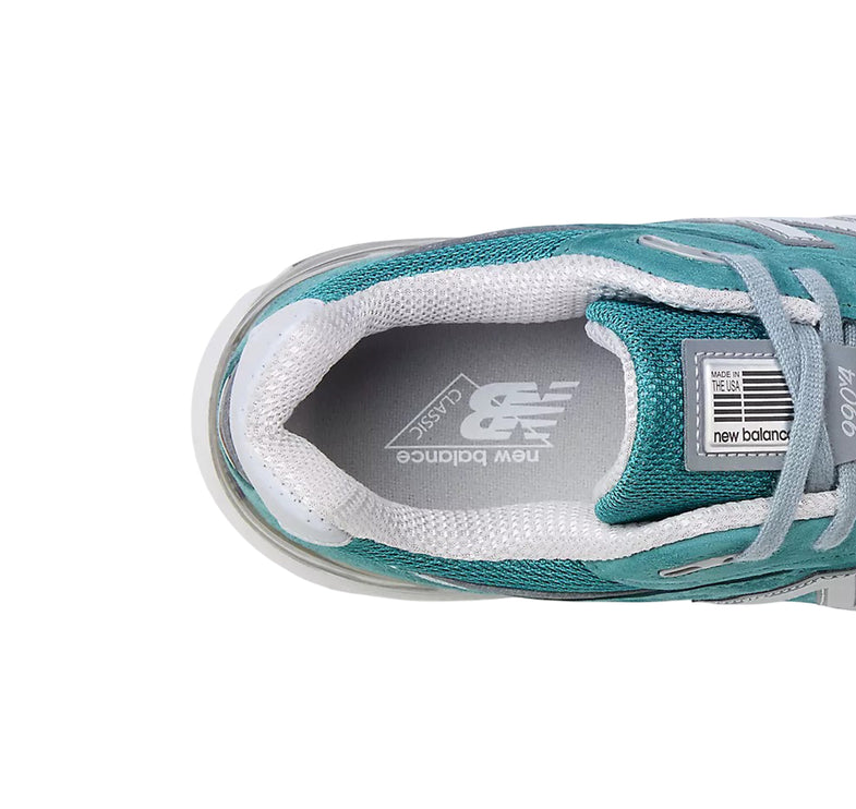 New Balance Made in USA 990v4 Vintage Teal with Grey and White U990OV4