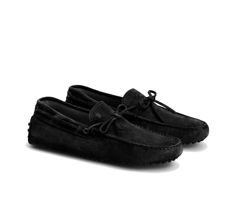 Tod's Men's Gommino Driving Shoes in Suede Black