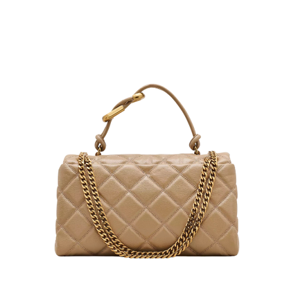Marc Jacobs Women's The Quilted Dual Convertible Shoulder Bag Camel