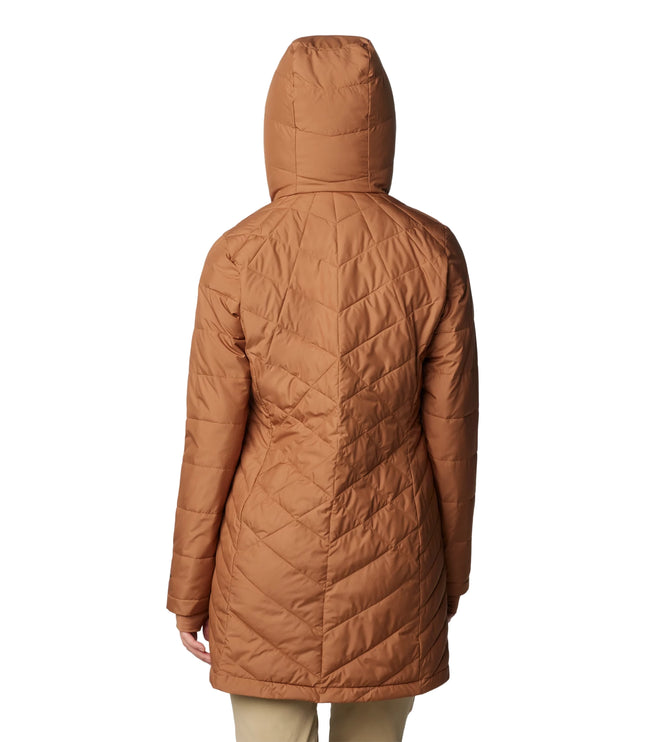 Columbia Women's Heavenly Long Hooded Jacket Camel Brown