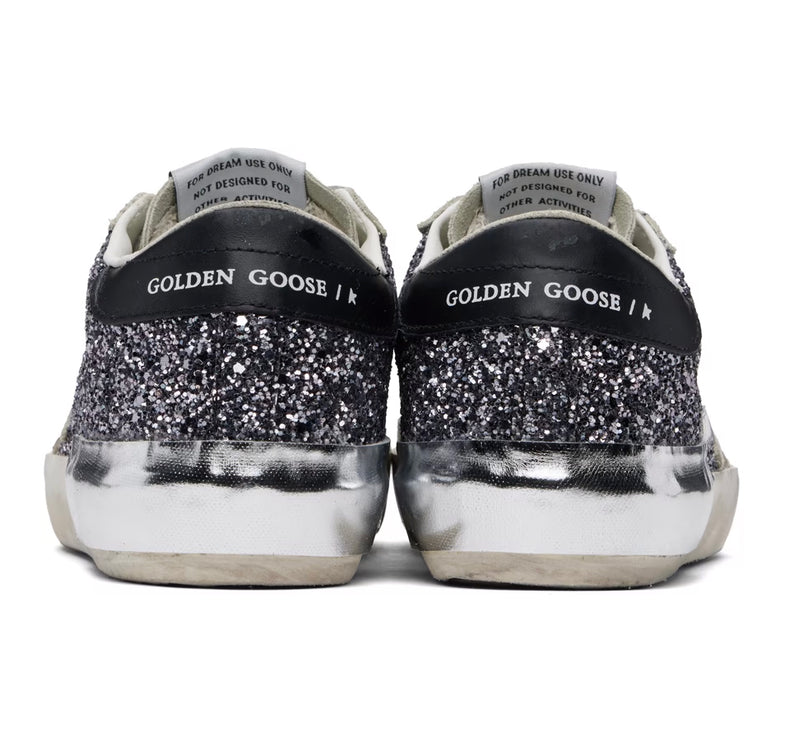 Golden Goose Women's Super Star Sneakers Shine Anthracite/Black