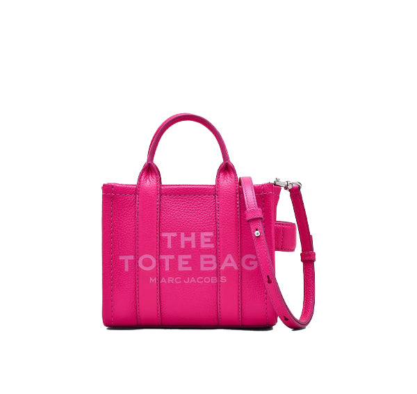 Marc Jacobs Women's The Leather Crossbody Tote Bag Hot Pink