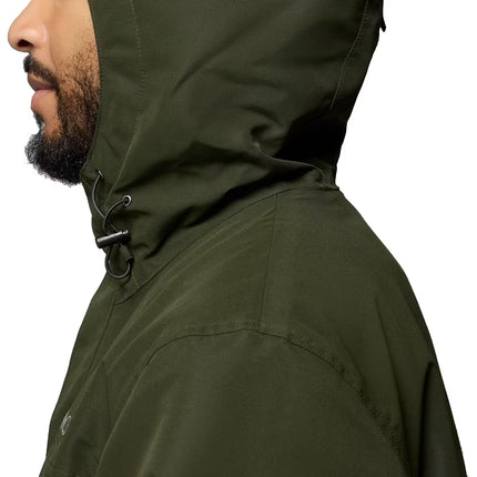Columbia Men's Landroamer Fleece Lined Rain Jacket Greenscape/Stone Green