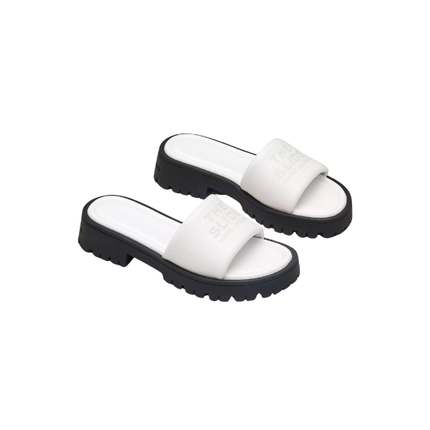Marc Jacobs Women's The Lug Sole Slide Bright White