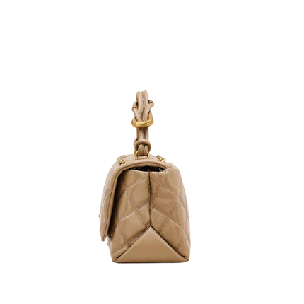 Marc Jacobs Women's The Quilted Dual Convertible Shoulder Bag Camel