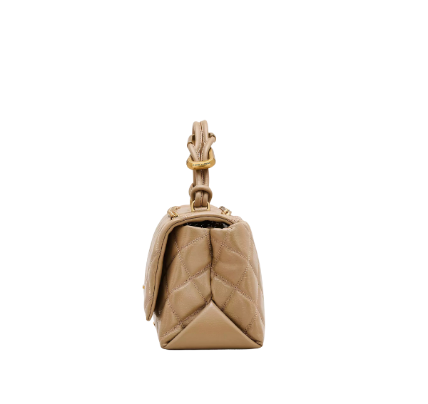 Marc Jacobs Women's The Quilted Dual Convertible Shoulder Bag Camel