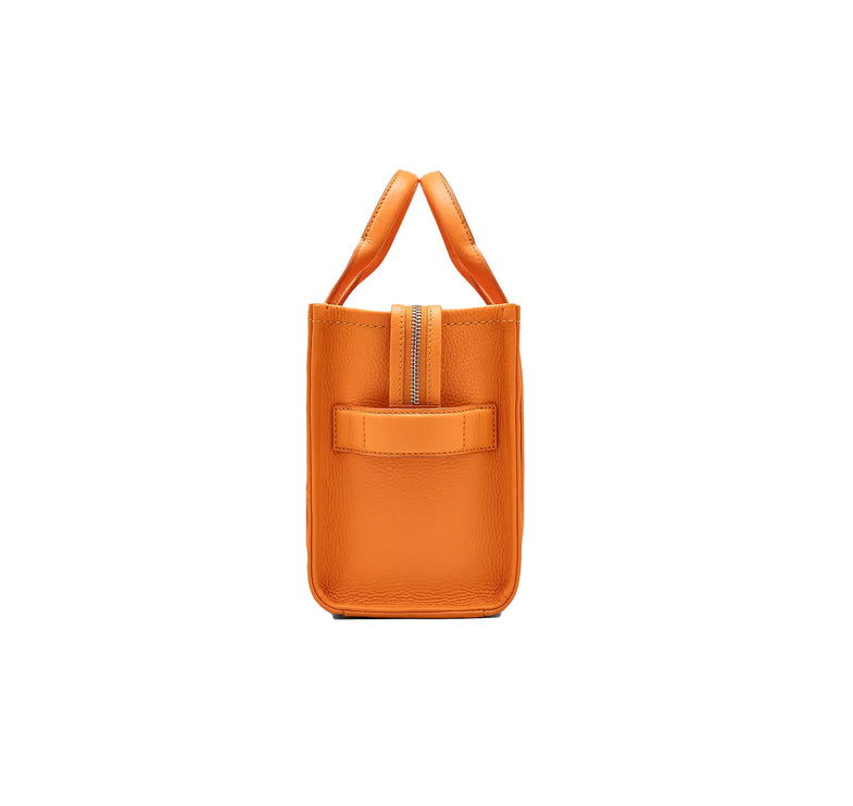 Marc Jacobs Women's The Leather Small Tote Bag Tangerine