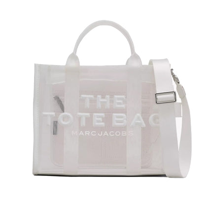 Marc Jacobs Women's The Mesh Medium Tote Bag White - Özel İndirim