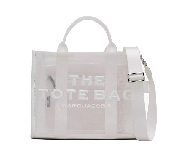 Marc Jacobs Women's The Mesh Medium Tote Bag White - Özel İndirim