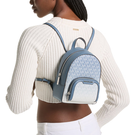 Michael Kors Women's Jaycee Extra Small Ombré Logo Convertible Backpack Denim