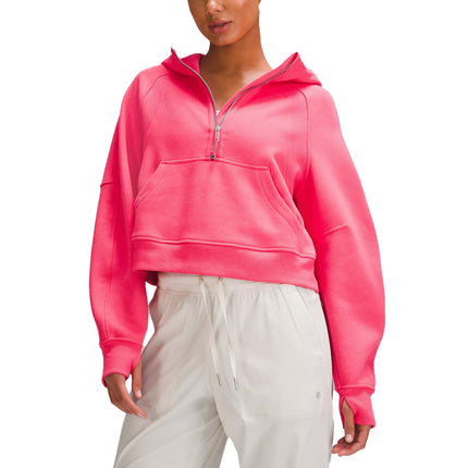 lululemon Women's Scuba Oversized Half Zip Hoodie Glaze Pink