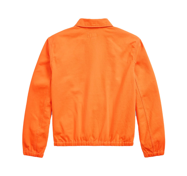 Polo Ralph Lauren Boy's Bayport Polo Bear Chino Jacket Bright Signal Orange