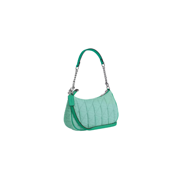 Coach Women's Teri Shoulder Bag Silver/Ivy/Green