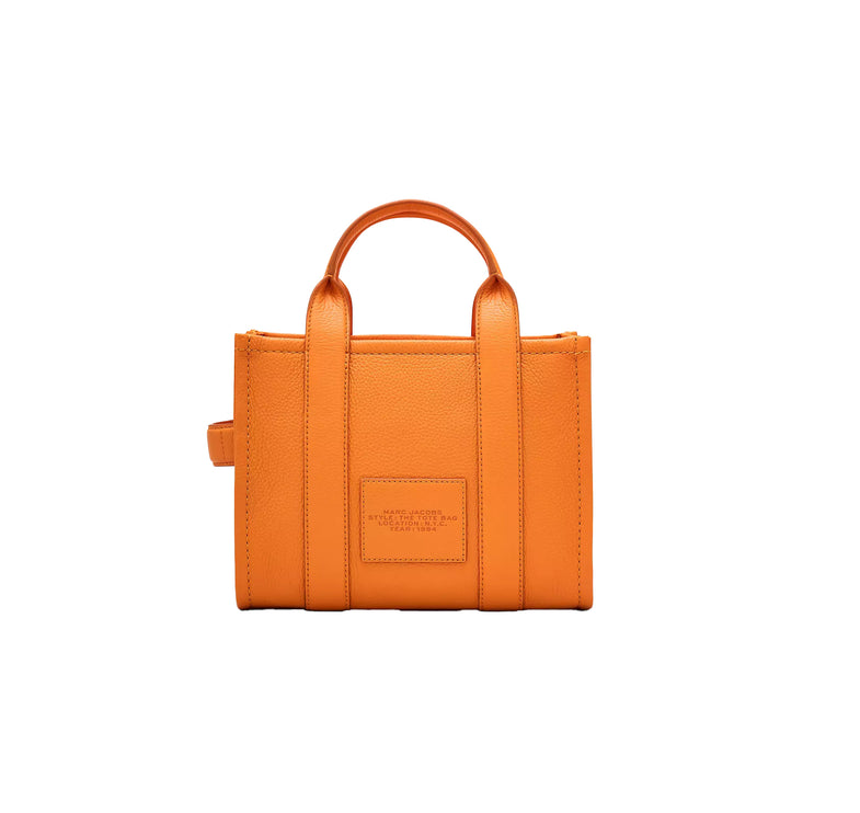 Marc Jacobs Women's The Leather Small Tote Bag Tangerine