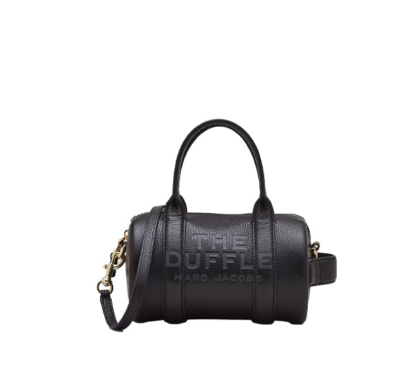 Marc Jacobs Women's The Leather Mini Duffle Bag Black - Özel Fiyat