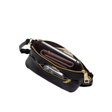 Coach Women's Mini Rowan File Bag Gold/Black