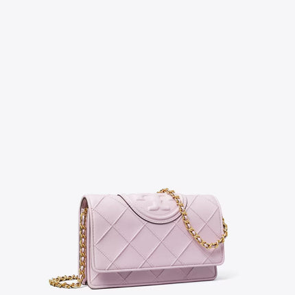 Tory Burch Women's Fleming Soft Crossbody Pale Purple