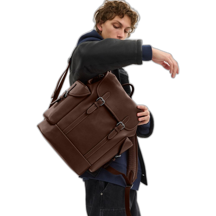 Coach Unisex Hitch Backpack Maple