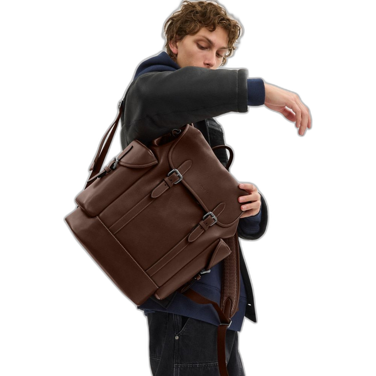 Coach Unisex Hitch Backpack Maple