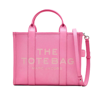 Marc Jacobs Women's The Leather Medium Tote Bag Petal Pink