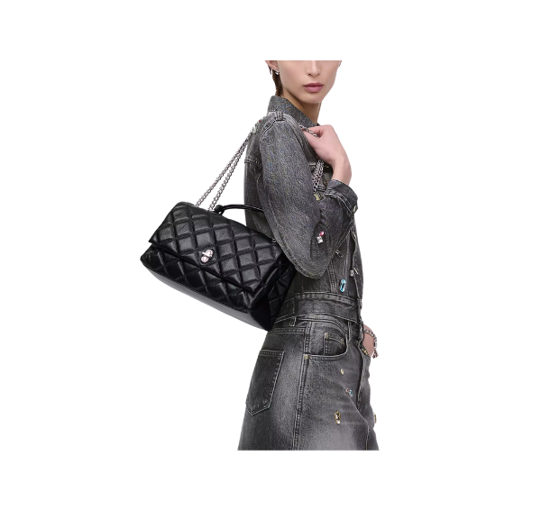 Marc Jacobs Women's The Quilted Dual Convertible Shoulder Bag Black